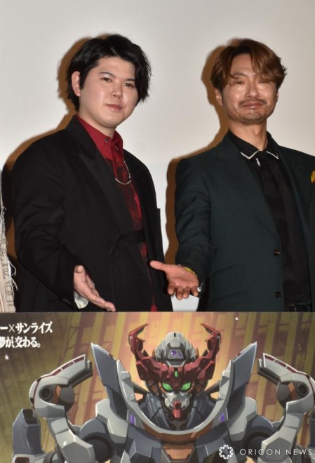 From left: Yuki Shin (Char Aznable) and Shinji Kawada (Challia Bull)